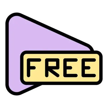 Free tutorial course icon vector flat Illustrazione stock