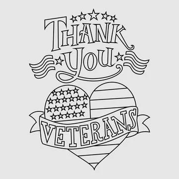 Free vector flat Veterans day t-shirt and illustration design Stock Illustration