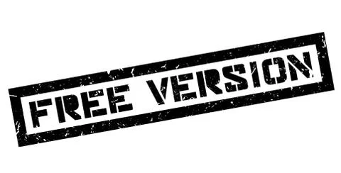 Free version rubber stamp Illustrazione stock