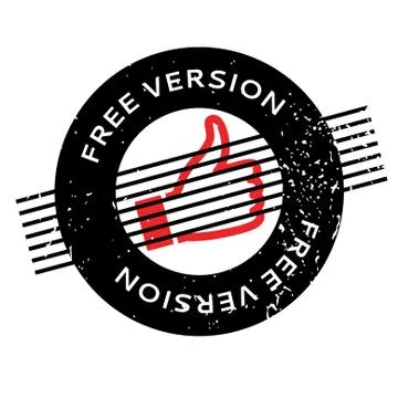 Free Version rubber stamp Stock Illustration