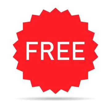 Free web button sign, promotion design label icon, gratis business vector ill 스톡 일러스트