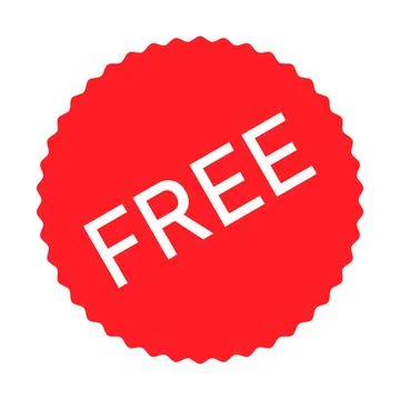 Free web button sign, promotion design label icon, gratis business vector ill Illustrazione stock