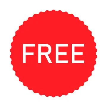 Free web button sign, promotion design label icon, gratis business vector ill 스톡 일러스트