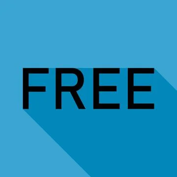 Free web button sign, promotion design label icon, gratis business vector ill Stock Illustration