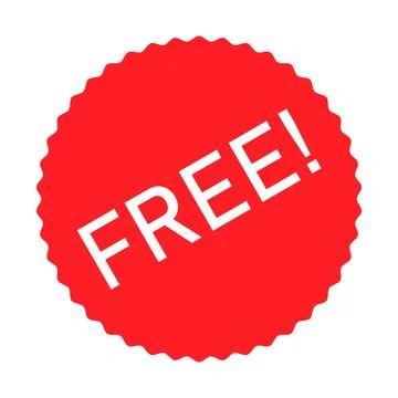 Free web button sign, promotion design label icon, gratis business vector ill Stock Illustration