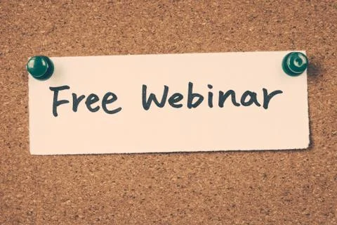 Free webinar Foto stock
