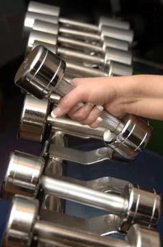 Free weights Foto stock