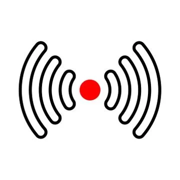 Free wi-fi isolated logo wireless Stock Illustration