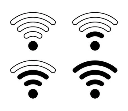 Free wi-fi isolated logo Stock Illustration
