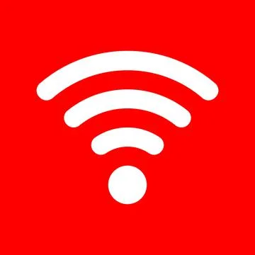 Free wi-fi  logo wireless isolated Stock Illustration