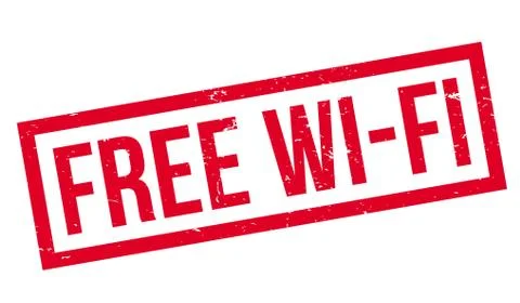 Free Wi-Fi rubber stamp Stock-Illustration