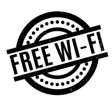 Free Wi-Fi rubber stamp Stock-Illustration