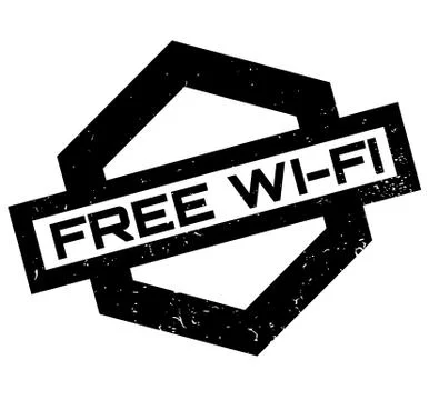 Free Wi-Fi rubber stamp Stock-Illustration