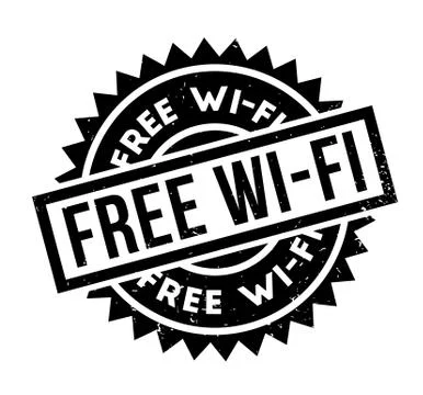 Free Wi-Fi rubber stamp Stock-Illustration