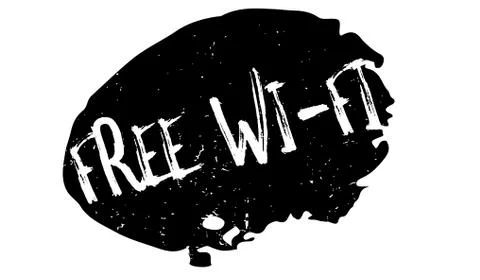 Free Wi-Fi rubber stamp Stock-Illustration
