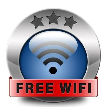 Free wifi Illustrazione stock