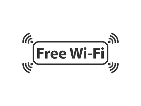 Free Wifi network Stock Illustration