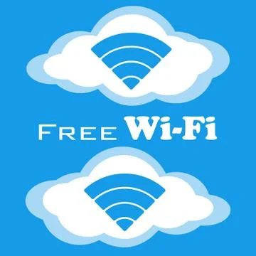 Free wifi vector icon. Stock Illustration