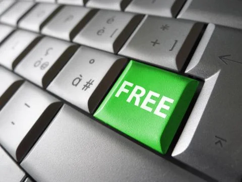 Free Word Computer Key Foto stock