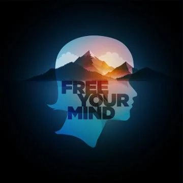 Free Your Mind Stock Illustration