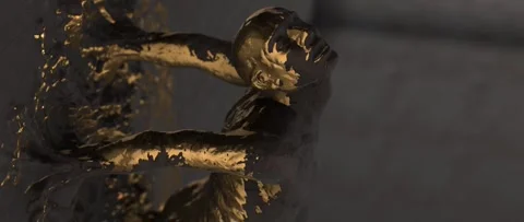 Free Yourself Statue Scene 動画素材 243374274