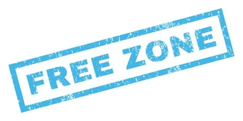 Free Zone Rubber Stamp Illustrazione stock