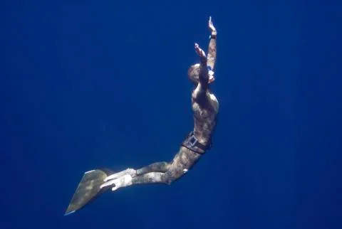 The freediver greets sun Photos