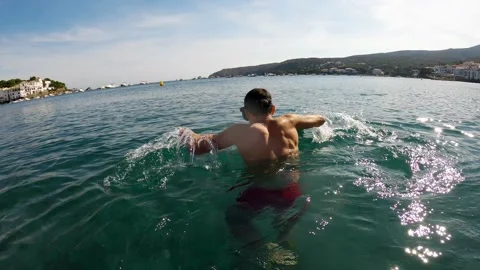 Freediving in Cadaques Stock Footage 196788768