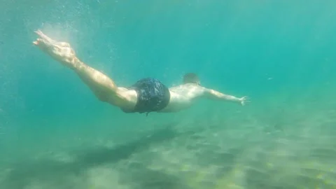 Freediving in Cadaques Stock Footage 196788796
