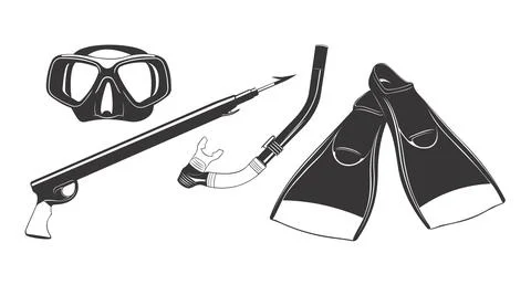 Freediving イラスト素材