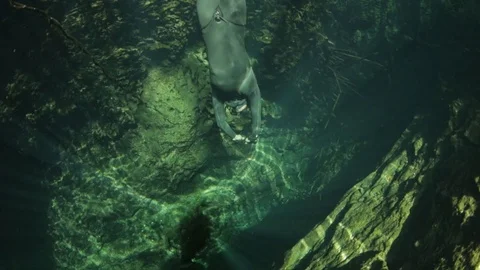 FREEDIVING TULUM Video stock 118377510