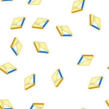 Freediving water pool isometric icon seamless pattern Stock Illustration