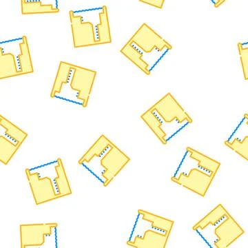 Freediving water pool vector seamless pattern Illustrazione stock