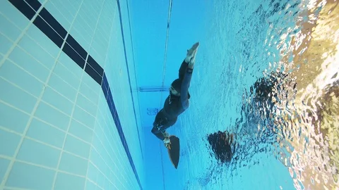 Freediving01 Stock Footage 126089310