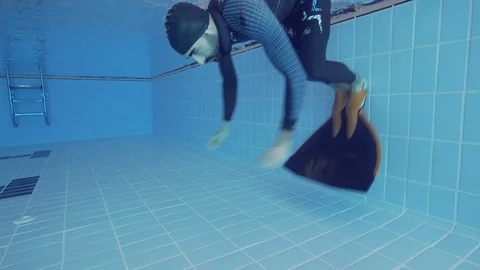 Freediving12 Stock Footage 126092880