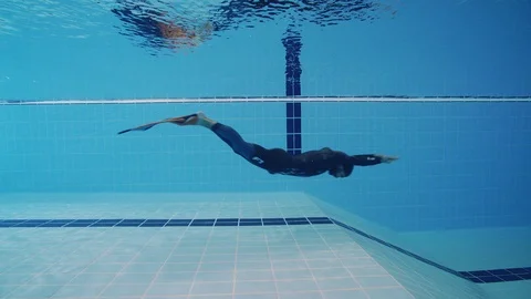 Freediving14 Stock Footage 126092993