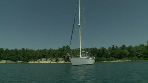 Freedom at anchor.mp4 Stock Footage 791053