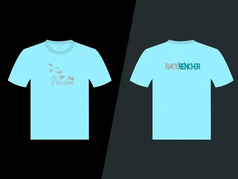 Freedom and Back Bencher Vector T Shirt Design 스톡 일러스트