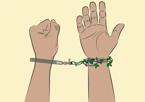 Freedom and conviction Stock Illustration
