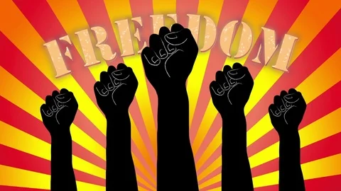 Freedom Animation Stock Footage 82826914