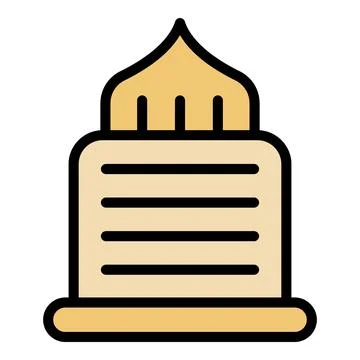 Freedom building icon vector flat Ilustración de archivo