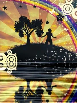 Freedom Concept Background Ilustración de archivo