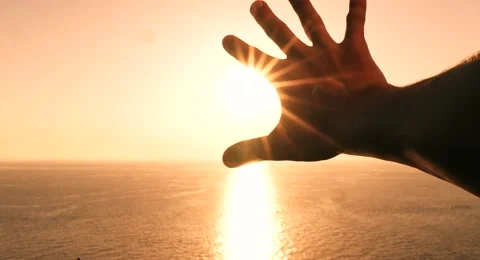 Freedom Concept Religious Christianity Devotion Spiritualty Nature Sea Sunlight Vídeos de archivo 45354338