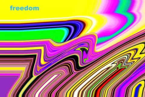 FREEDOM DIGITAL ARTWORK Stock Illustration