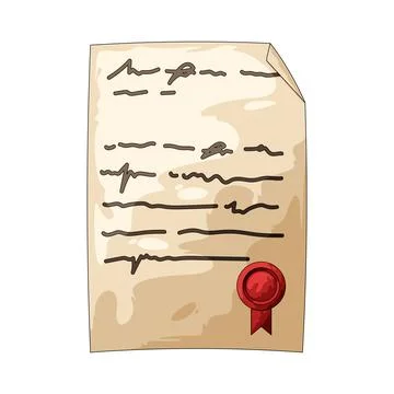 Freedom document illustration Illustration