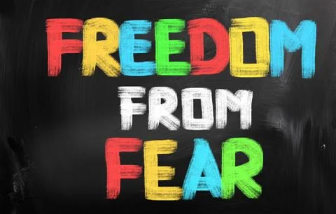 Freedom From Fear Concept Stock Illustration