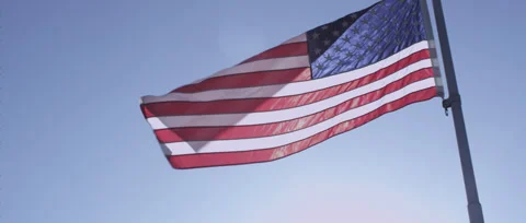 Freedom flapping in the breeze Stock Footage 29896680