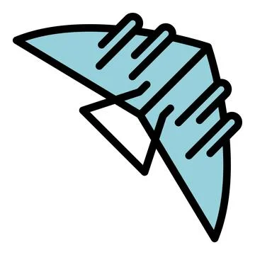 Freedom gliding icon vector flat Stock Illustration