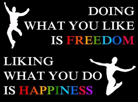 Freedom happiness Stock Illustration