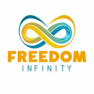 Freedom Infinity Vector Logo Stock-Illustration